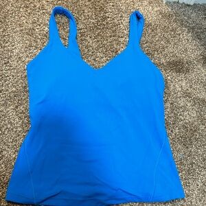 This is lululemon poolside blue align tank top waist length